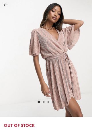 Mini Plisse Kleid, Gr. 34