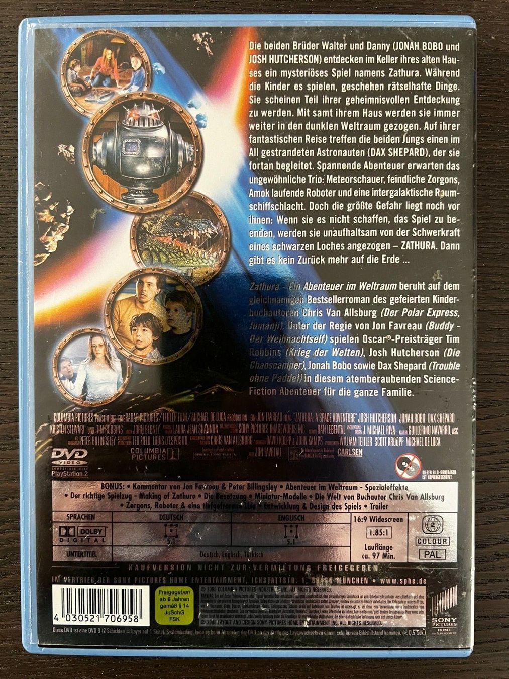 Tutti i DVDs: Zathura - Ein Abenteuer im Weltraum – Usato da Zürich venduto da FilmFreunde 1