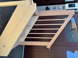 Holztreppe Massivholz Buche und Fichte