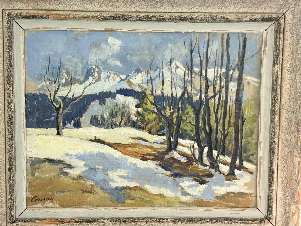 Tableaux: Ölgemälde – Winterlandschaft - signiert – D'occasion à Solothurn par NUVICO 6