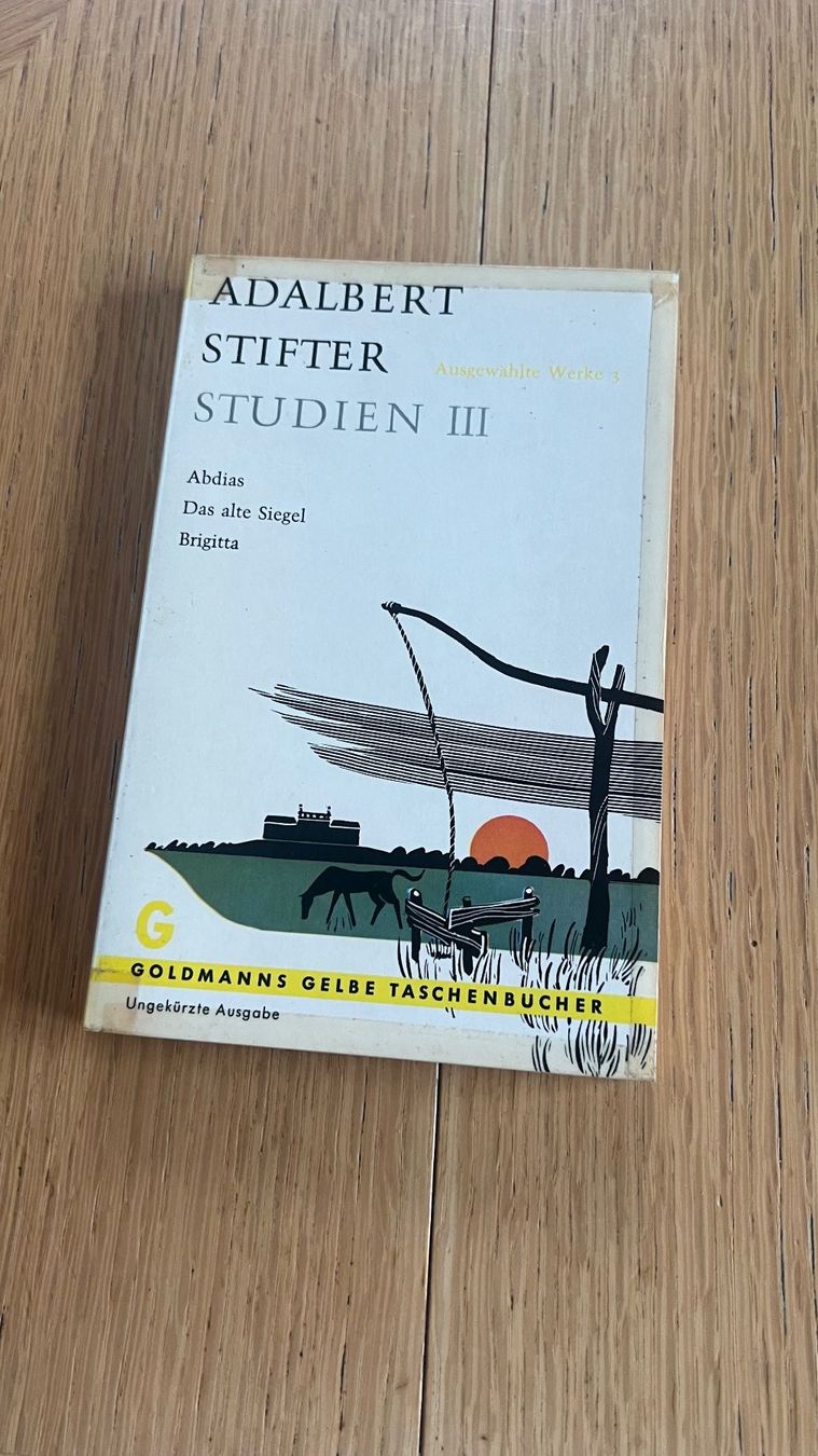 Libri: Adalbert Stifter: Studien III, Goldmann Ausgabe, Klassiker – Usato da Schübelbach venduto da Dolly990_2