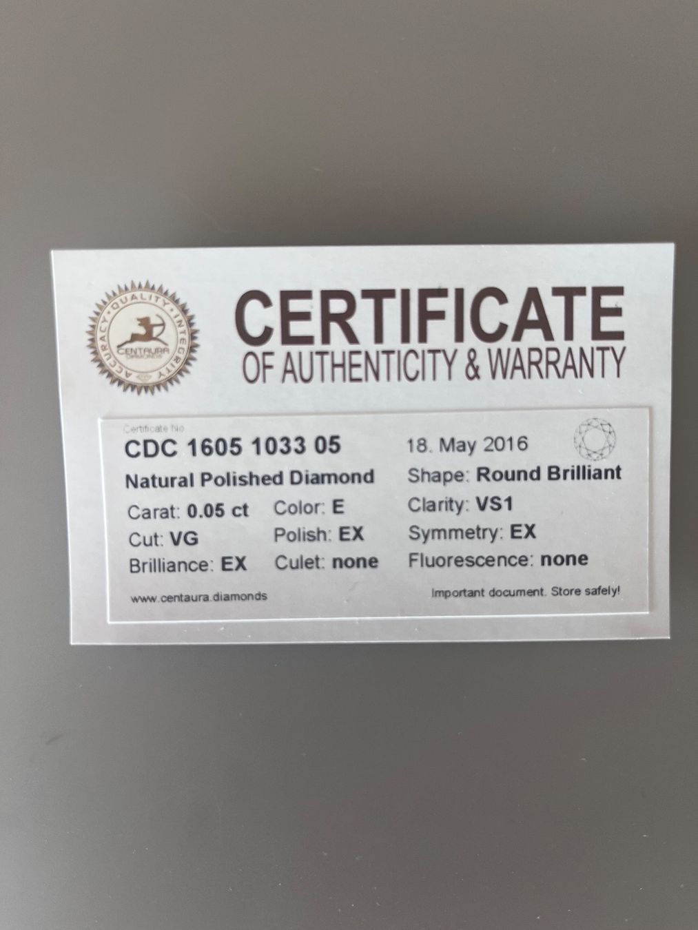 Pietre preziose: Echter Diamant 0.05 ct E/VS1 - tolle Geschensidee mit Zerifk – Nuovo (secondo la descrizione) da Bronschhofen venduto da Mikestone 4