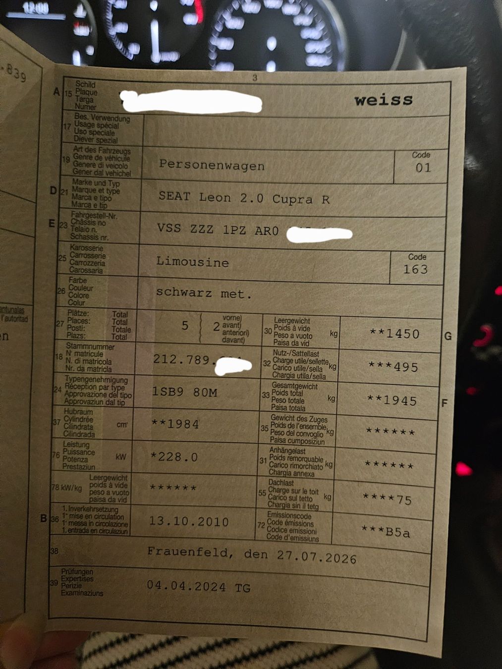 Seat Autos: Seat Cupra r310 - 310ps Schweizer Sondermodell – D'occasion à Frauenfeld par Jewells-Child 3