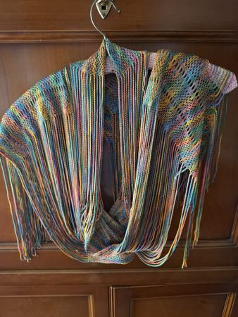 Missoni sciarpa donna multicolore con frange.