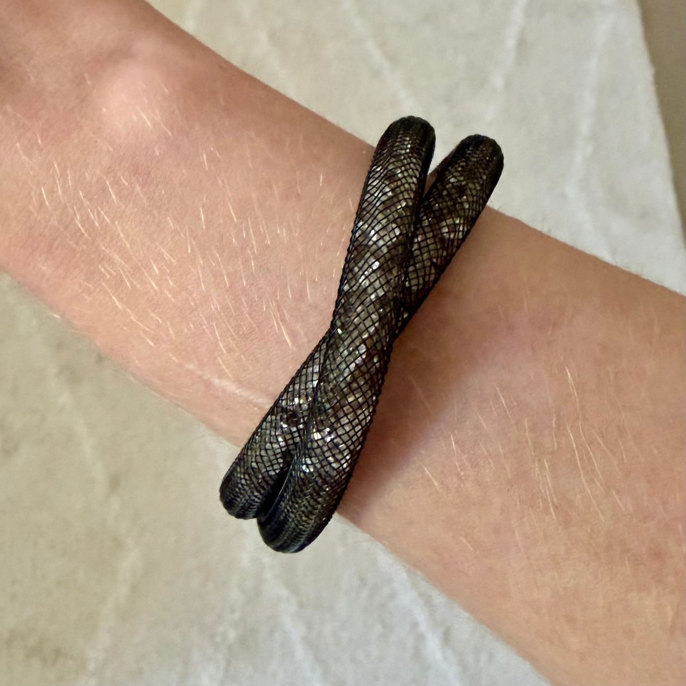 Swarovski Bracciali & Braccialetti: Swarovski Doppelarmband, schwarz – Usato da Bern venduto da mar_57gd