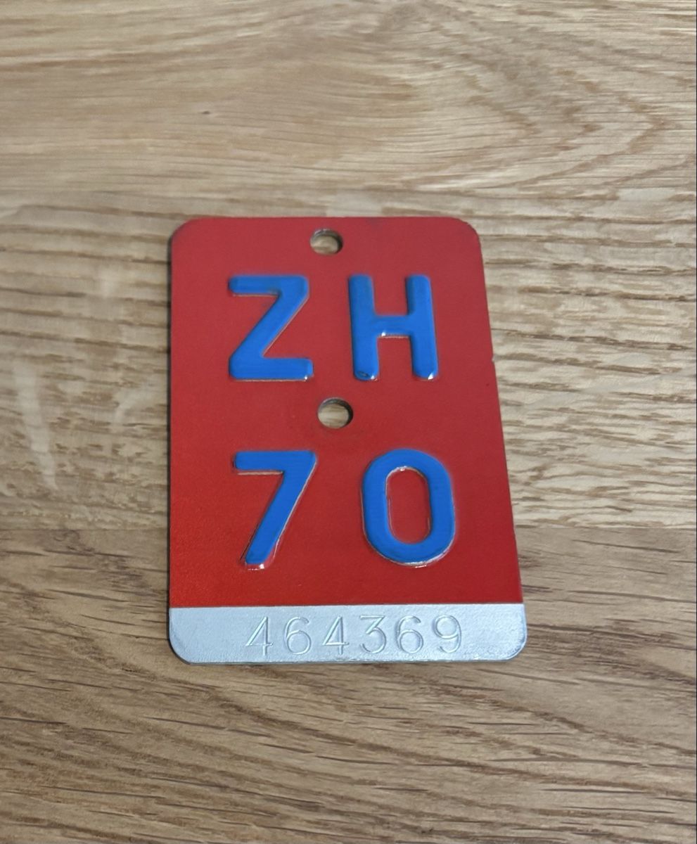 Tutte le decorazioni: Zürich bicycle plate - 1970 – Usato da Kilchberg ZH venduto da ben_pc68 3