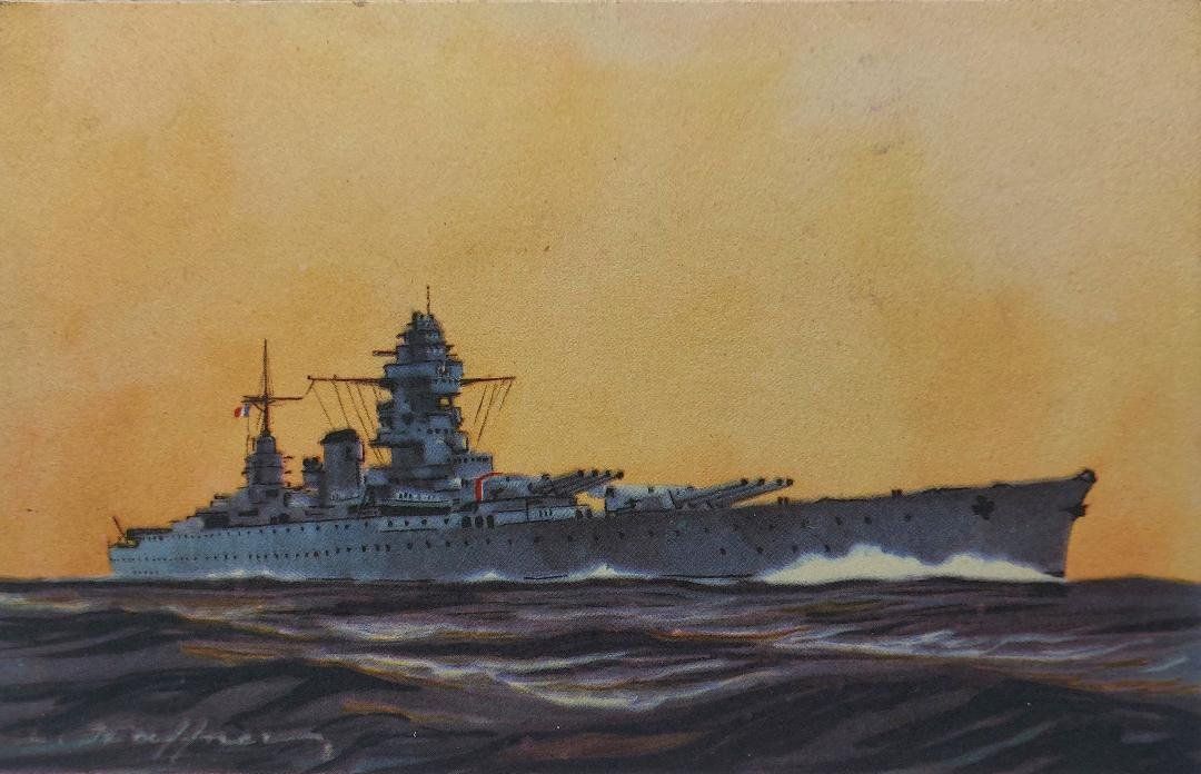 Cartoline postali: Navire - Cuirassé "Dunkerque" - Lancé en 1935 – Nuovo (secondo la descrizione) da Delémont venduto da Domdom1