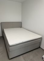 Boxspringbett hellgrau 140x200 cm