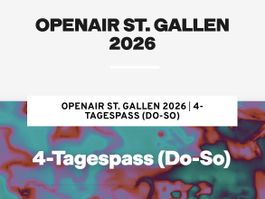 4-Tagespass Openair St. Gallen Fanticket 2026