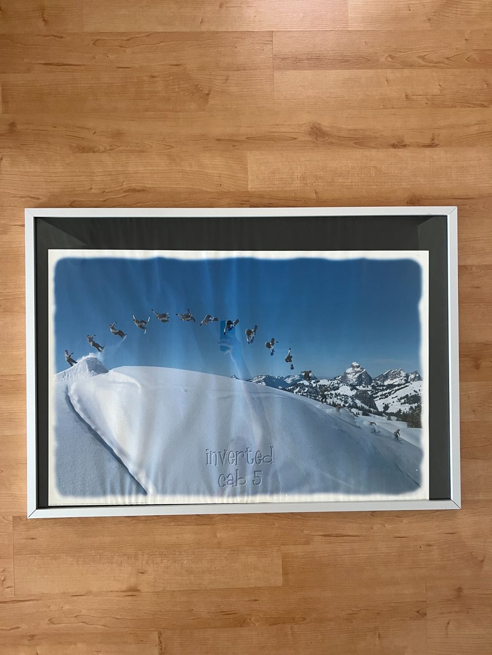 Bilderrahmen: silberner Bilderrahmen (103cm x 73cm) – Gebraucht aus Muri b. Bern von SigridW