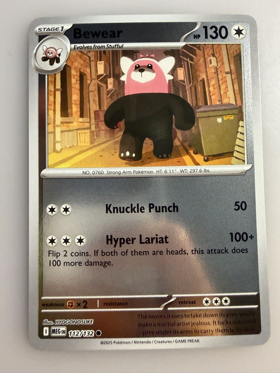 Pokémon Sammelbilder & Trading cards: Bewear (MEG112) – Neu (gemäss Beschreibung) aus Vevey von Matx