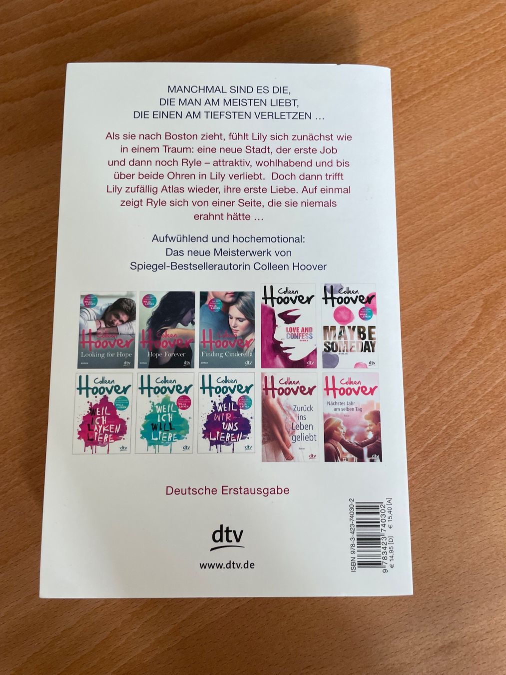 Bücher: Nur noch ein einziges Mal - Colleen Hoover – Neu (gemäss Beschreibung) aus Zürich von Ashley28 1