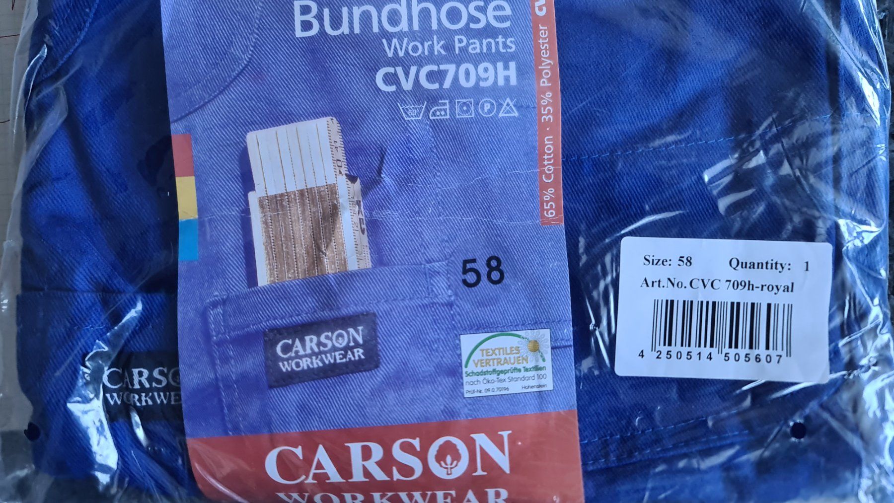 Pantaloni: CARSON Bundhose CLASSIC Arbeitshose Gr. 58 – Nuovo e nell'imballaggio originale da Uerkheim venduto da Kaufoption 4