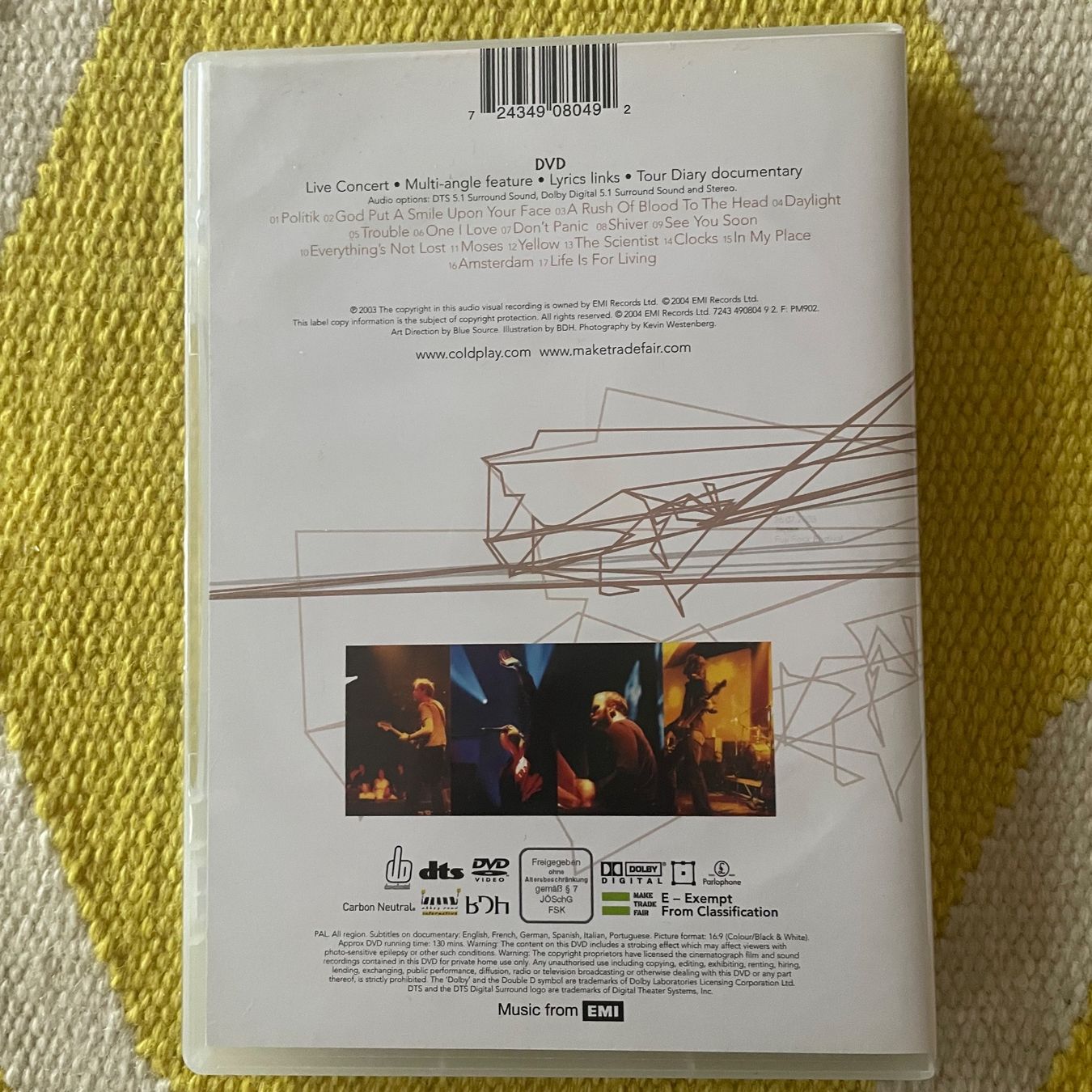 Tous les DVDs: COLDPLAY-DVD LIVE 2003 – D'occasion à Rorschacherberg par CD-Roli 1