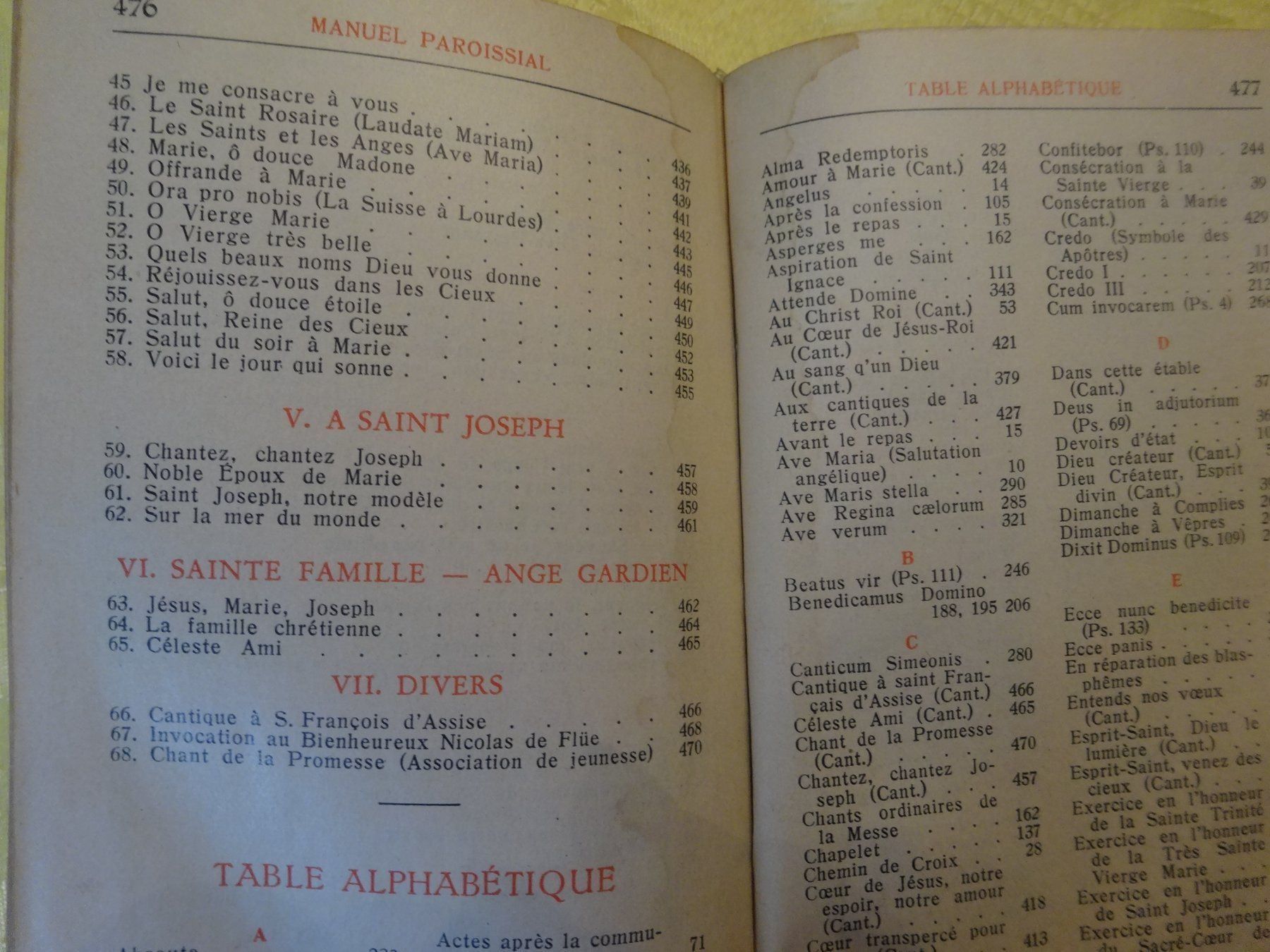 Livres: Manuel paroissial - 1941 – D'occasion à Biel/Bienne par milamila02 6