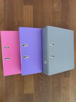 Aktenordner 3er Set pink lila grau