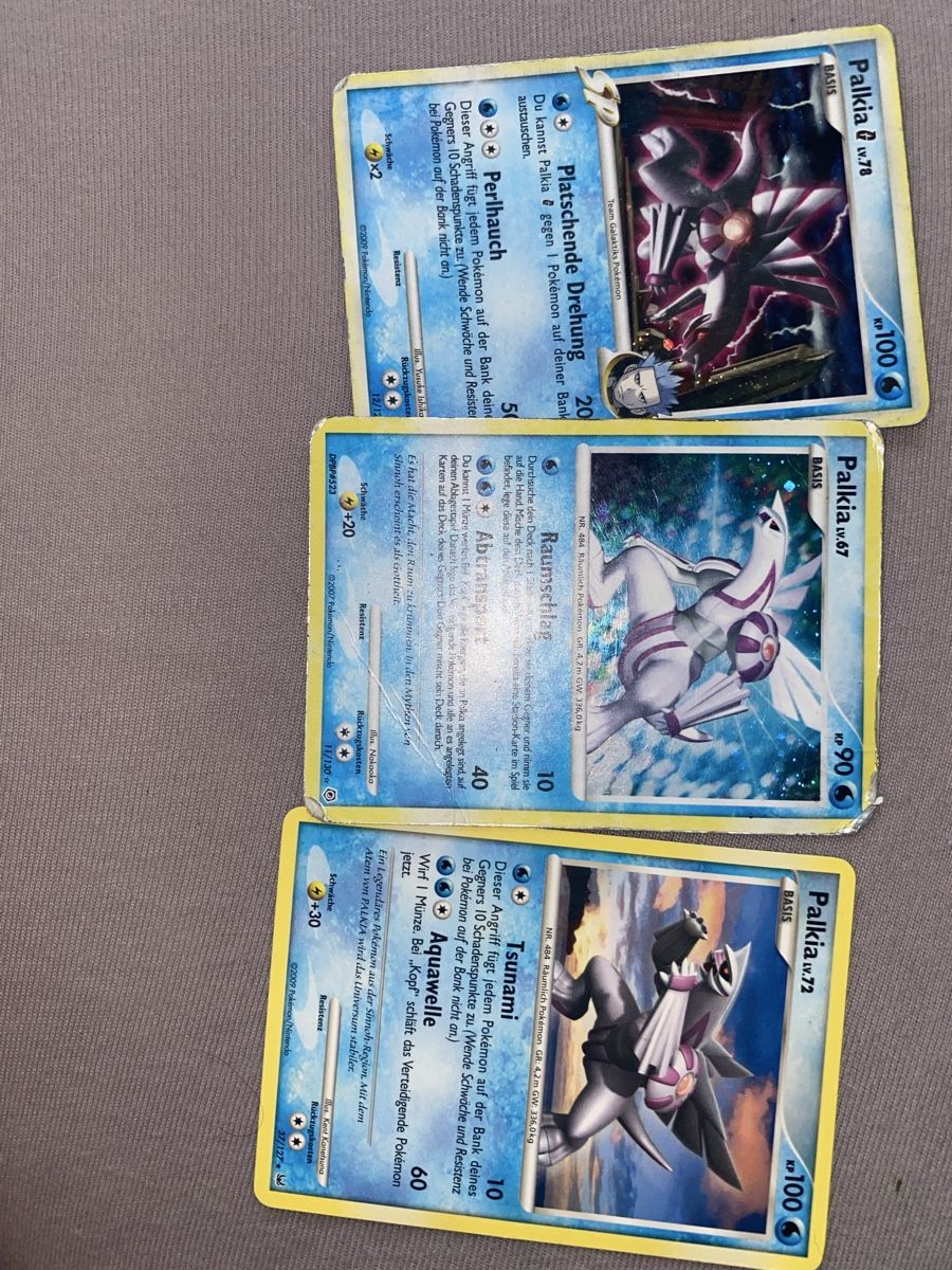 Pokémon Sammelbilder & Trading cards: Pokemon Sammlung 3x Palkia! – Gebraucht aus Dornach von kil_rc55