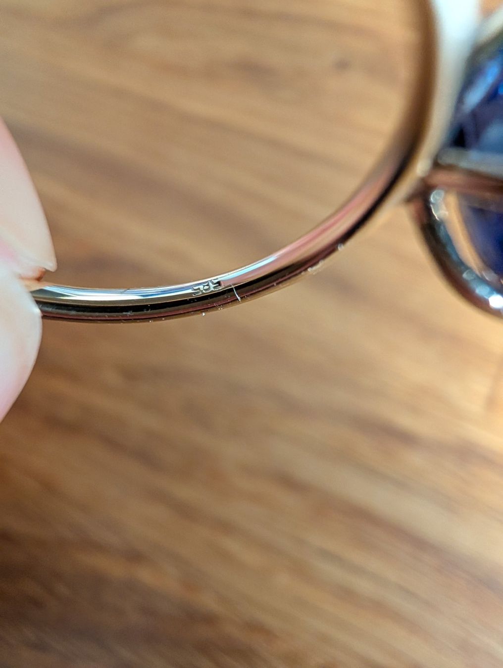 Anelli: Goldring mit Saphir Grosse 7 – Nuovo (secondo la descrizione) da Einsiedeln venduto da mar_6bqc 8