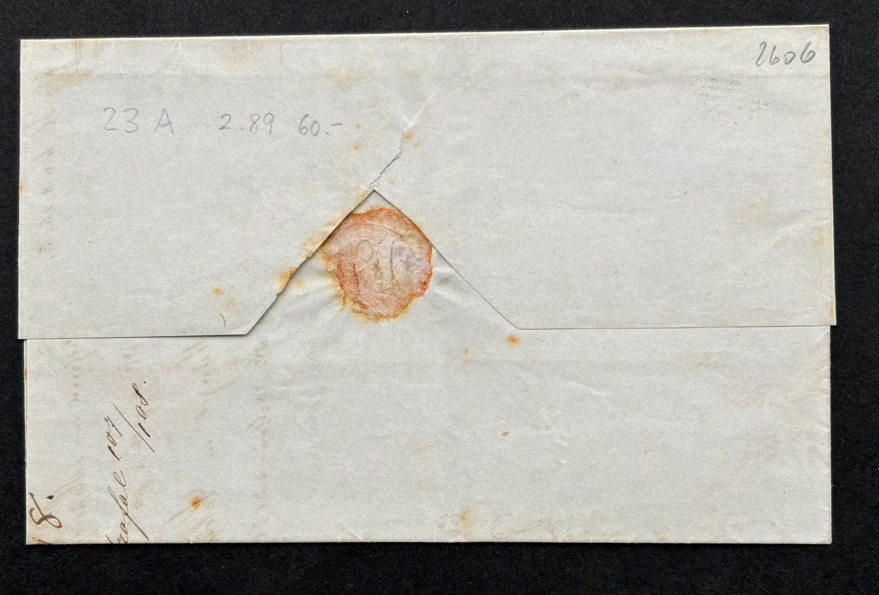 Tutti i francobolli: FALTBRIEF STRUBEL 23A BRUGG 1855 – Usato da Ostermundigen venduto da Heavenmaus75 2