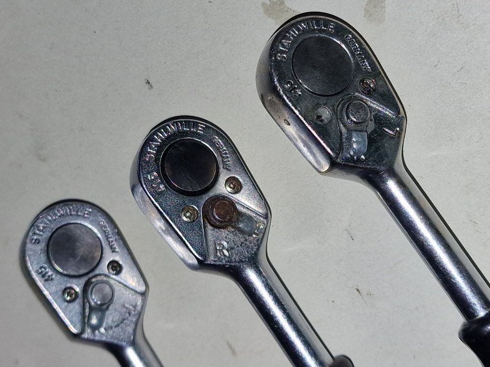 3 x Stahlwille 1/4 Ratsche Rätsche LOT Werkzeug Werkstatt (Gebraucht ...