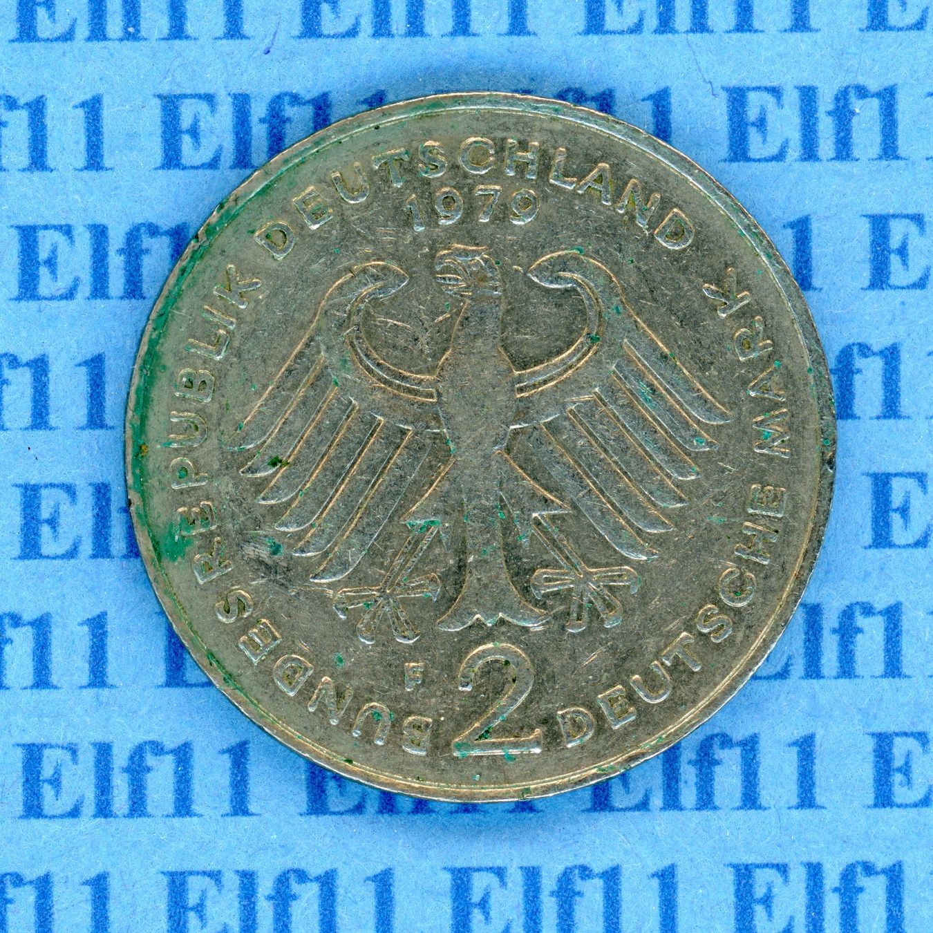Alle Münzen: DEM___2.00 1979F Heuss ss-vz 2 Deutsche Mark – Gebraucht aus Widnau von Elf11