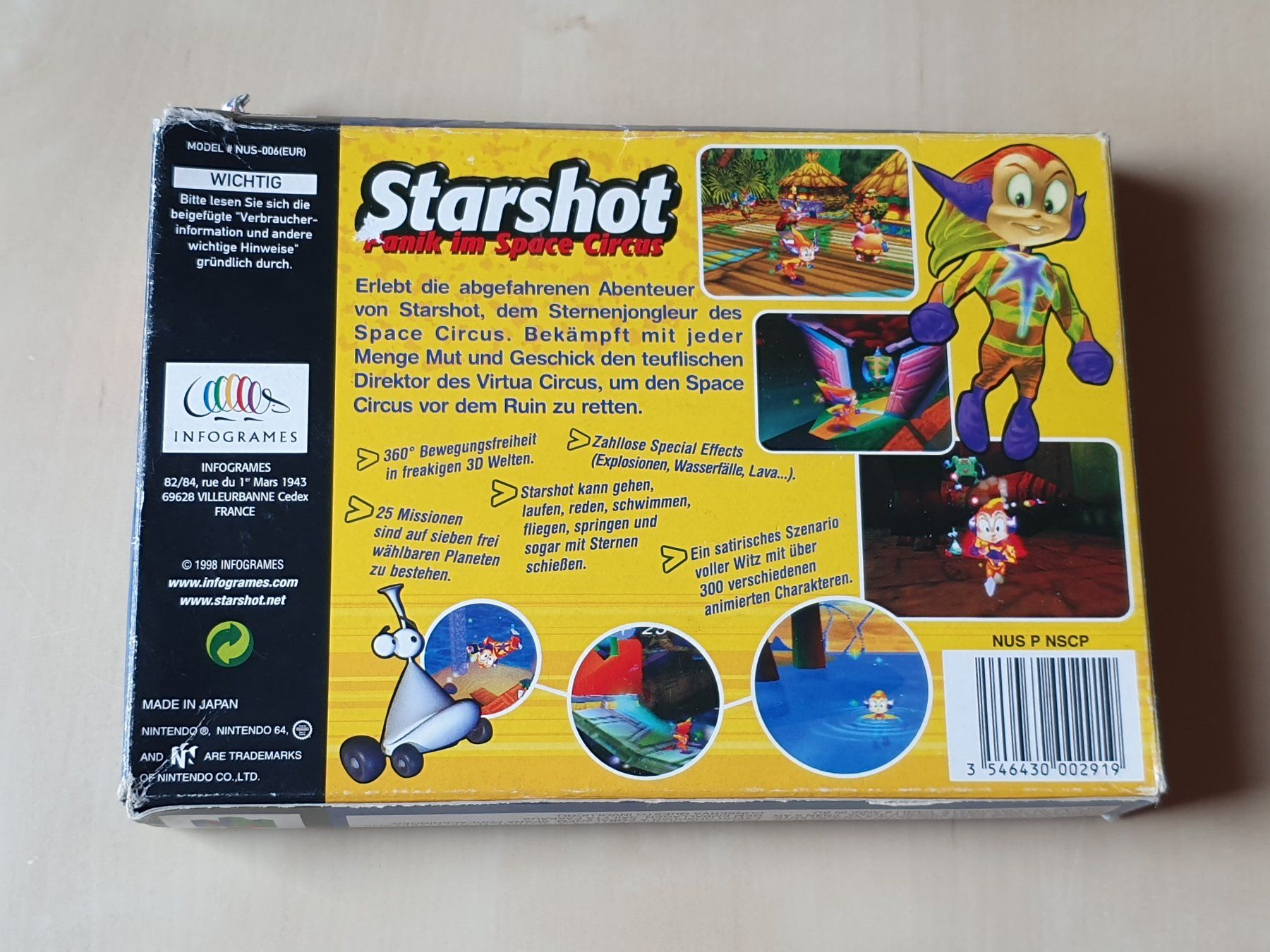 Nintendo Spiele: Starshot – Gebraucht aus Stansstad von collectorsshop 1