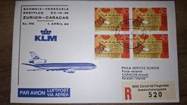KLM Zürich - Caracas 01.04.1980