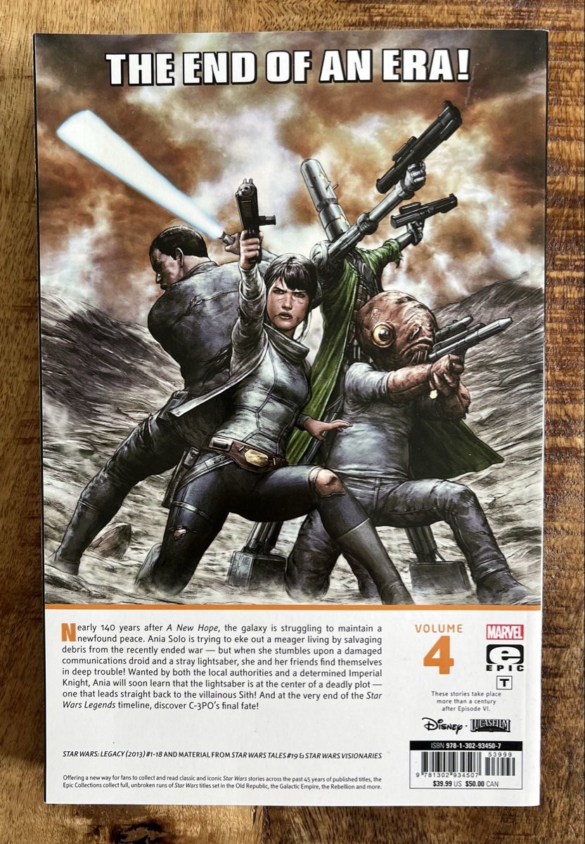 Fumetti: Marvel Epic Collection Star Wars Legacy Legends Vol.4 – Nuovo (secondo la descrizione) da Laufen venduto da ric_9vmm 1
