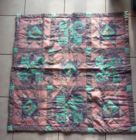 Patchworkdecke Quilt Bären Hasen Tiere Handarbeit 115x115cm
