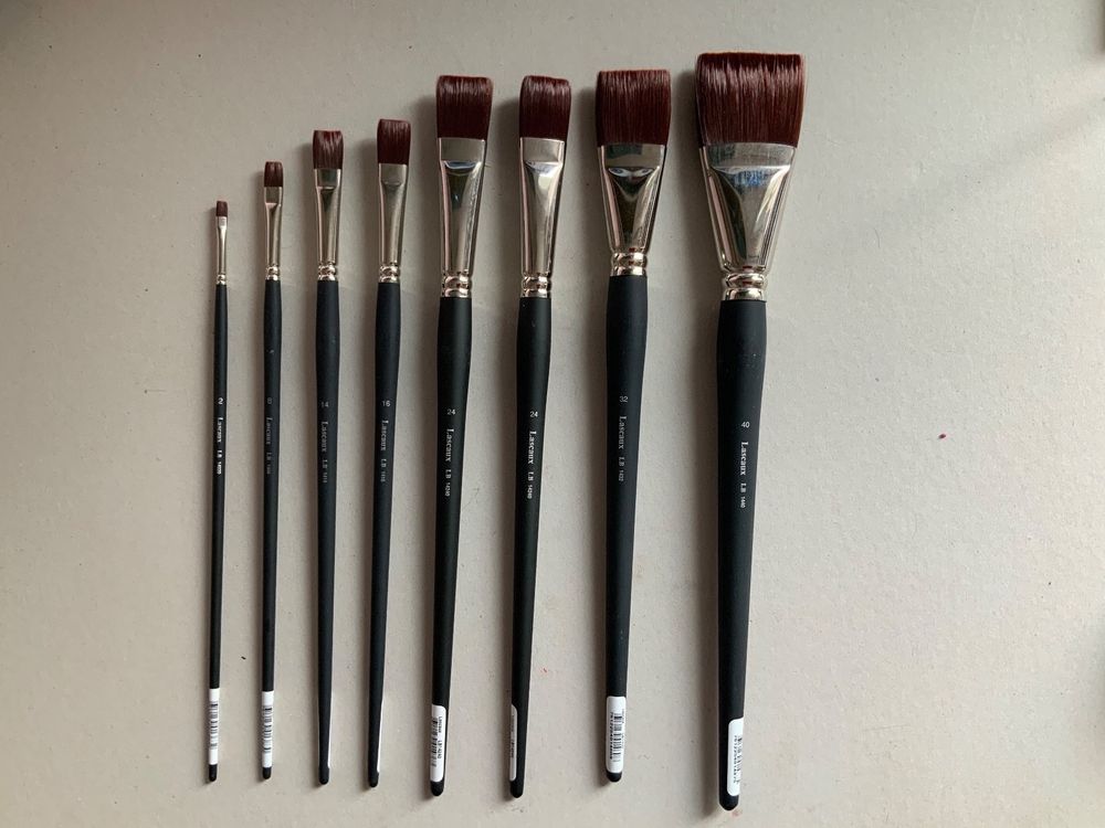 Major Brushes Rigger-Pinsel Größe 2 - 10 Stück Synthetische Pinsel Für Feine Linien