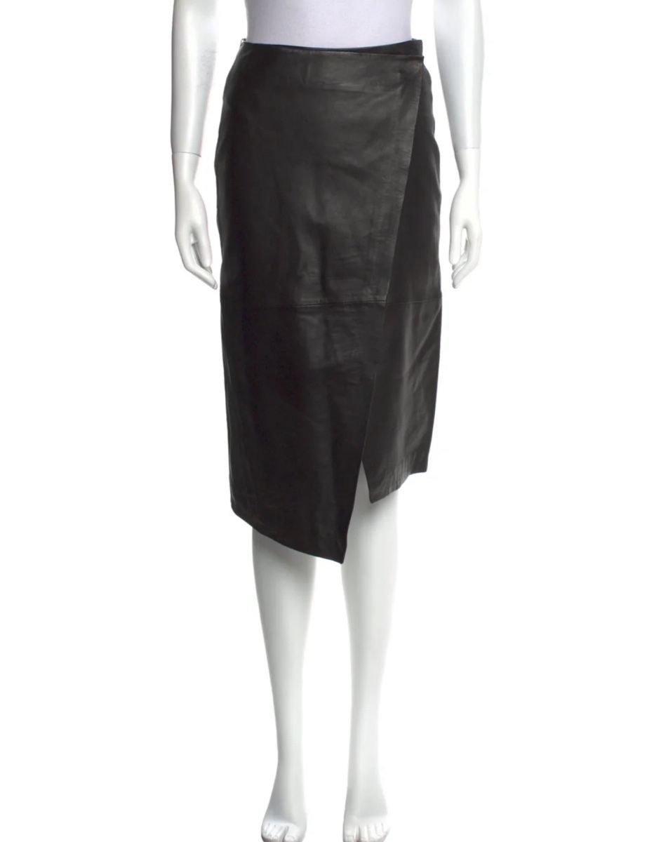 Gonne: MUUBAA asymmetric leather wrap skirt – Usato da Zürich venduto da AH8001 1