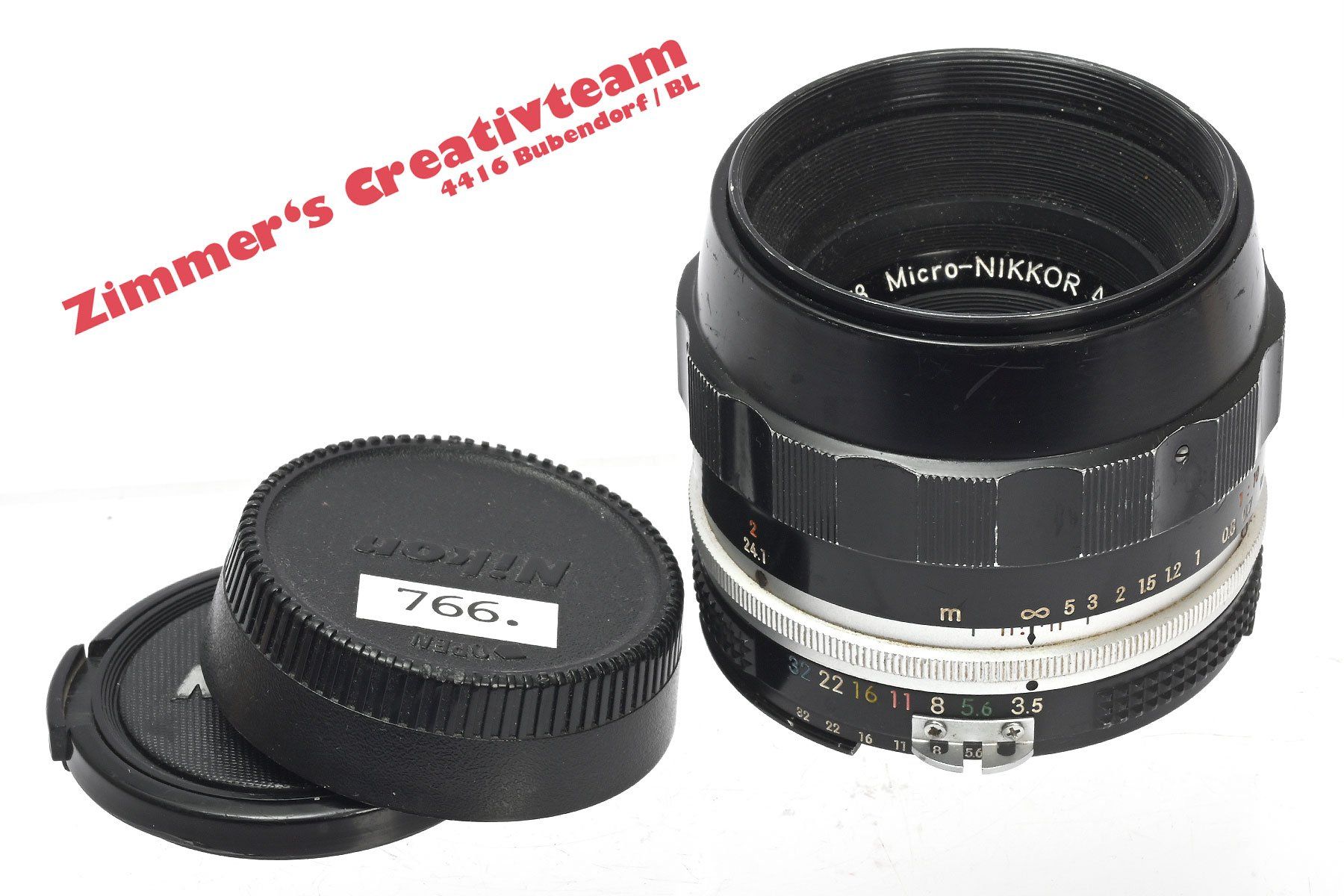 Nikon Obiettivi: Micro Nikkor AI 55mm 3.5 Macroobjektiv, Nikon manuell – Usato da Bubendorf venduto da zimmers_creativteam 1