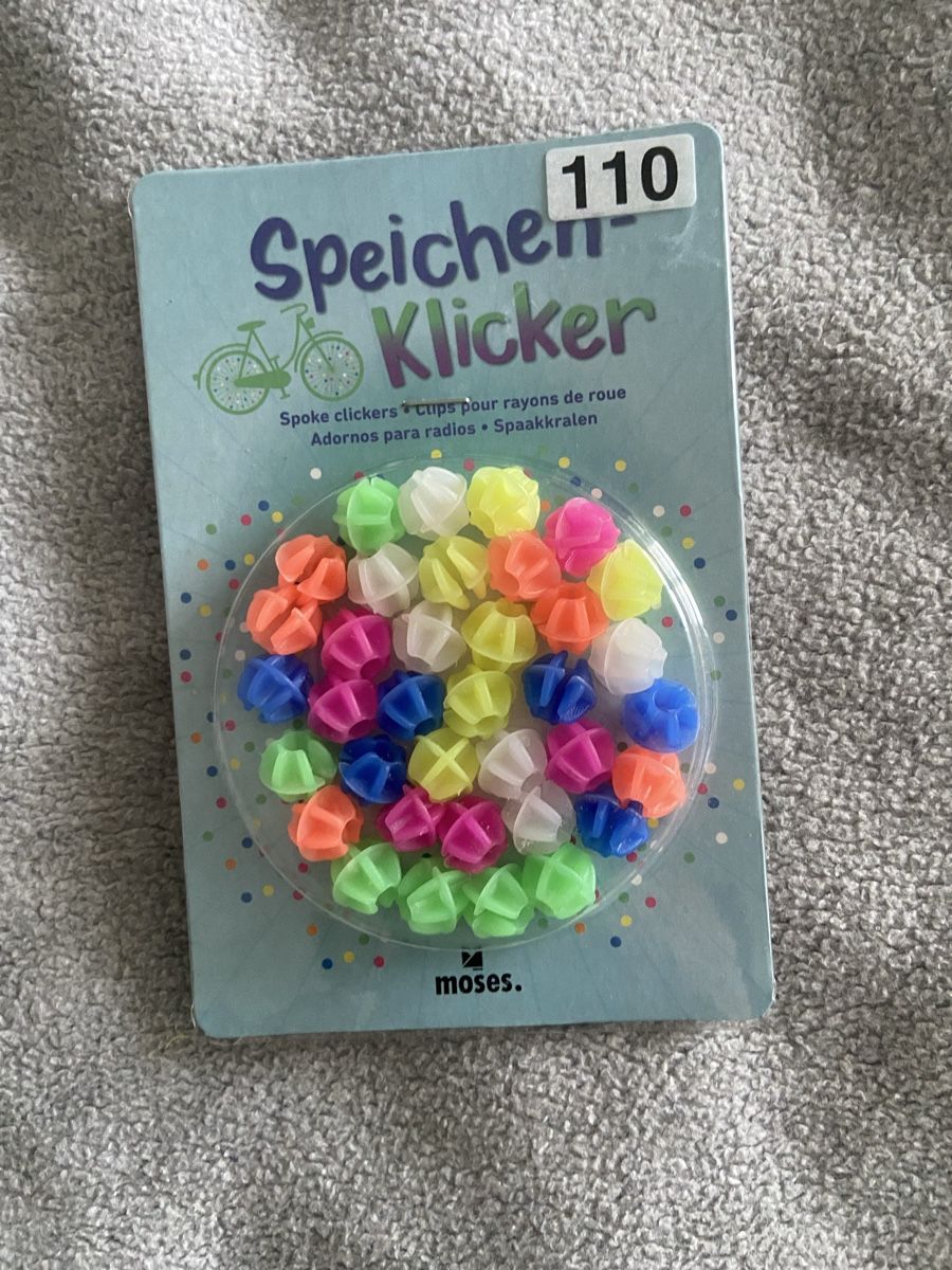 Pezzi di ricambio: Speichen-Klicker Speichenclips 36 Stk bunte neu Kind Velo – Nuovo e nell'imballaggio originale da Heimberg venduto da Mondlicht26