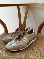 NEU Paul Green Damenschuhe Leder Weiss/Gold Grösse 5