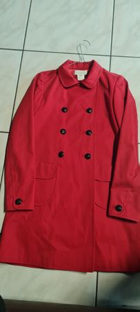 Paul&Joe Mantel Damen rot Grösse 36 Kragenknöpfe Doppelreihe