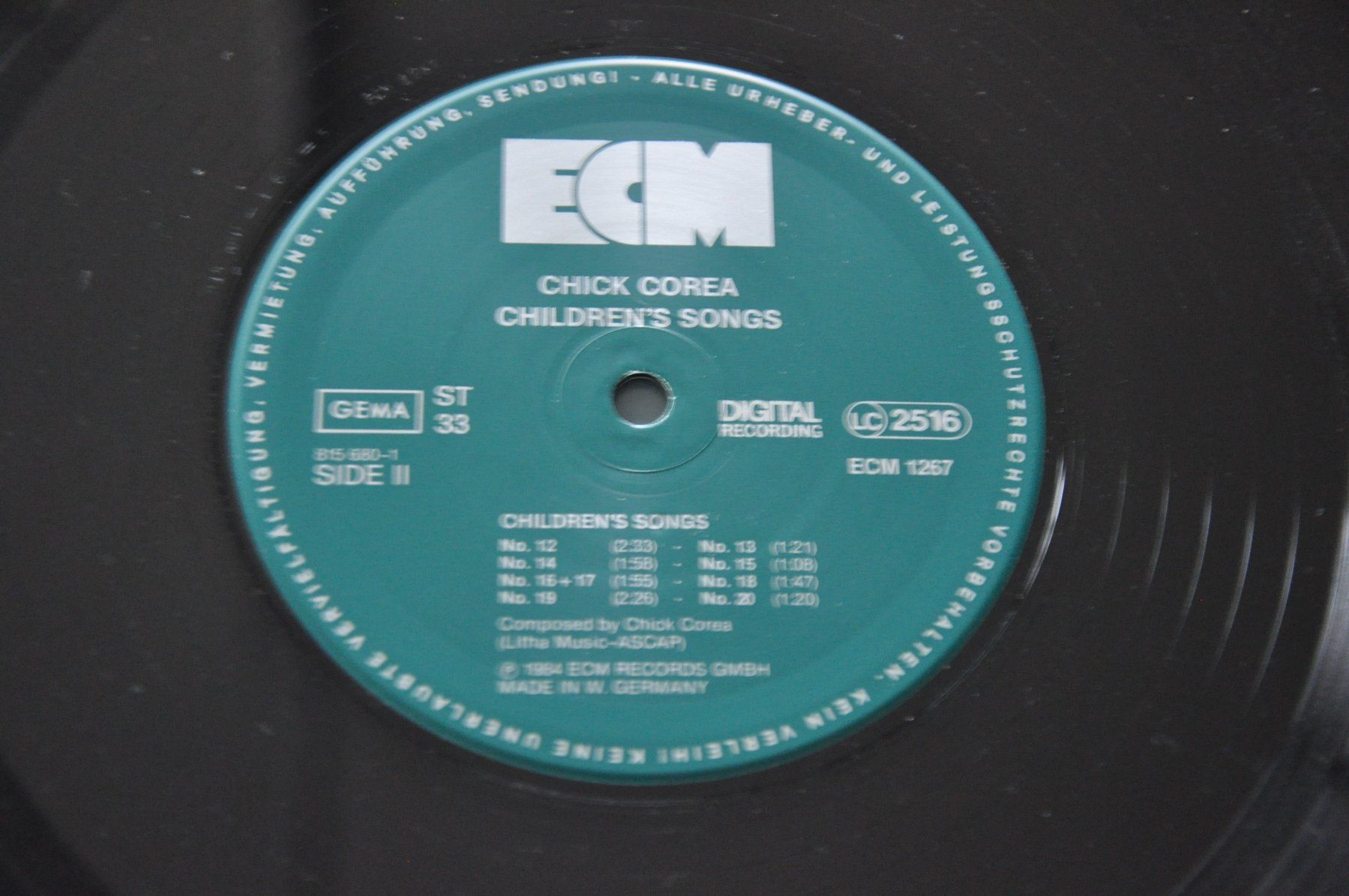 Dischi in vinile: ECM 1267 - CHICK COREA LP CHILDREN'S SONGS – Usato da Sion venduto da jaipur1401 2
