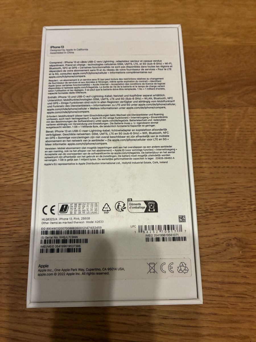 Apple Telefoni cellulari / Smartphones: Iphone 13 Rosa 256 GB wie neu. – Usato da Münchenstein venduto da pricehouse 7