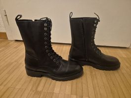 Vagabond Lederstiefel, Schnürstiefel, Boots, gefüttert, 39