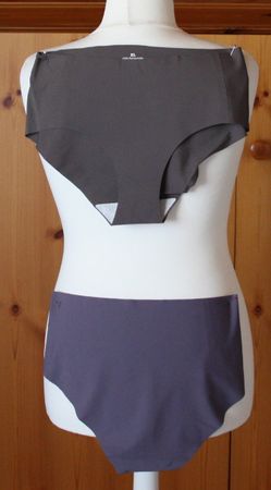 2 Slip anthrazit + mauve  Gr. XL  NEU  (8)