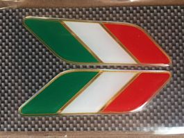 Italia Aufkleber Sticker 2er Set 90x28mm (Art. 14213)
