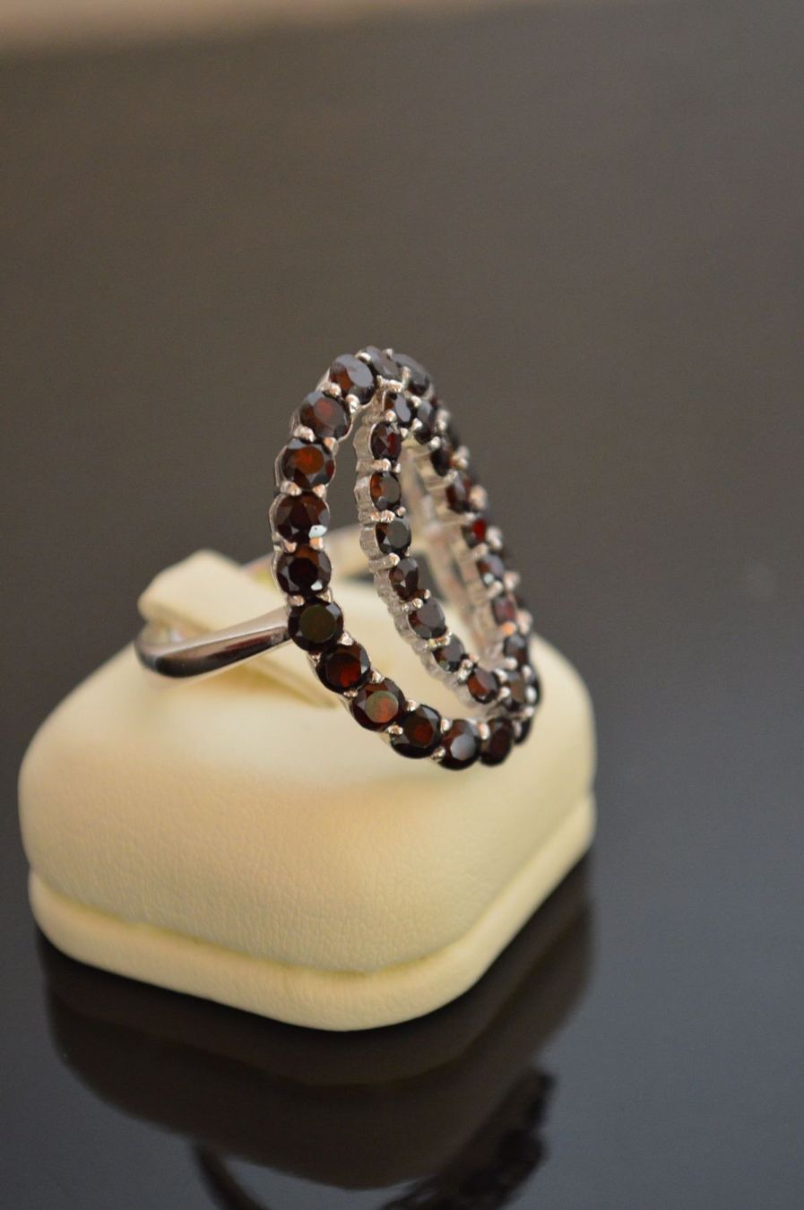 Anelli: GRANATEN SILBER RING GR. 18 & 19 – Nuovo (secondo la descrizione) da Berg TG venduto da marta970 1