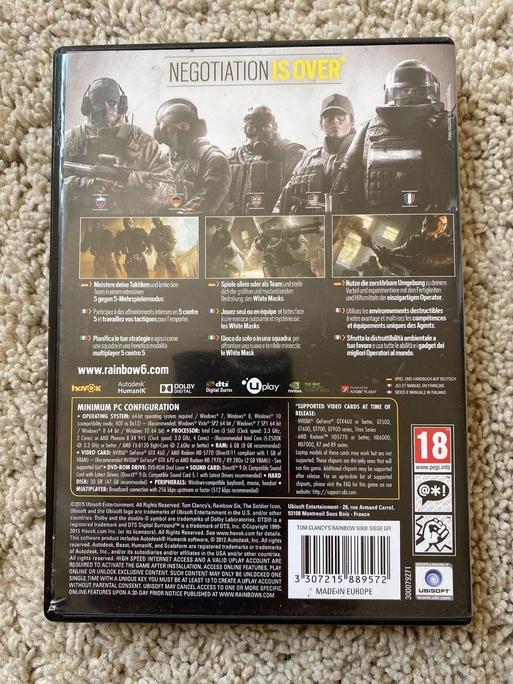 Spiele: Tom Clancys Rainbow Six: Siege (DVD-Box) – Gebraucht aus Winkel von RiMa95 2