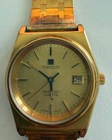 Goldene Tissot Seastar Quartz mit Datumanzeige
