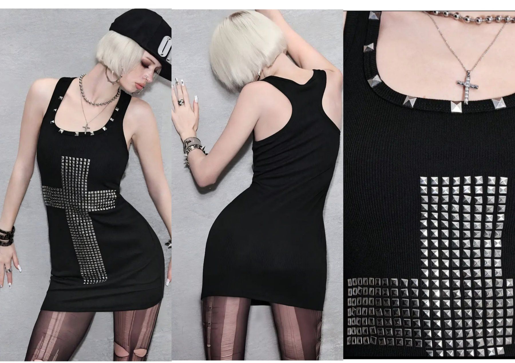 Vestiti: Gothic punk kleid nieten – Nuovo (secondo la descrizione) da horn venduto da CherryCrow