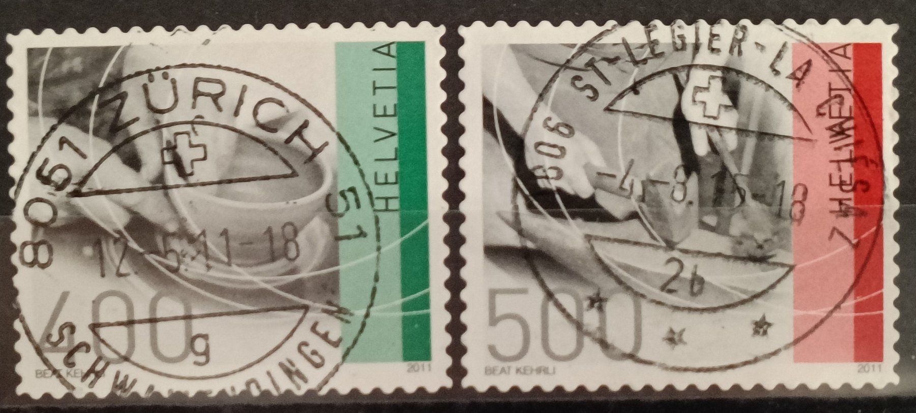 Alle Briefmarken: 2011 Traditionelles Handwerk Top Stempel – Gebraucht aus Dübendorf von goeggi79