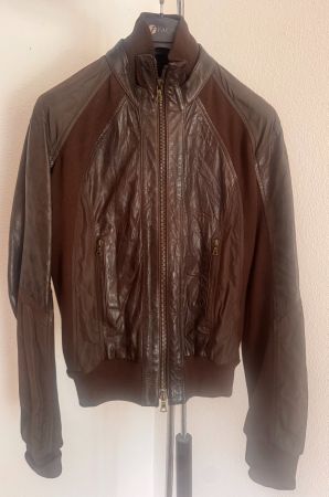 Jan & Carlos Mixed Leather Jacket