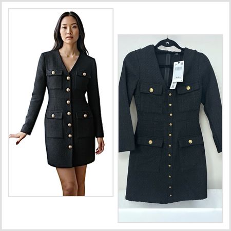 Elegantes Zara Kleid, neu mit Etikett, Grösse XS, Herbst 🍂