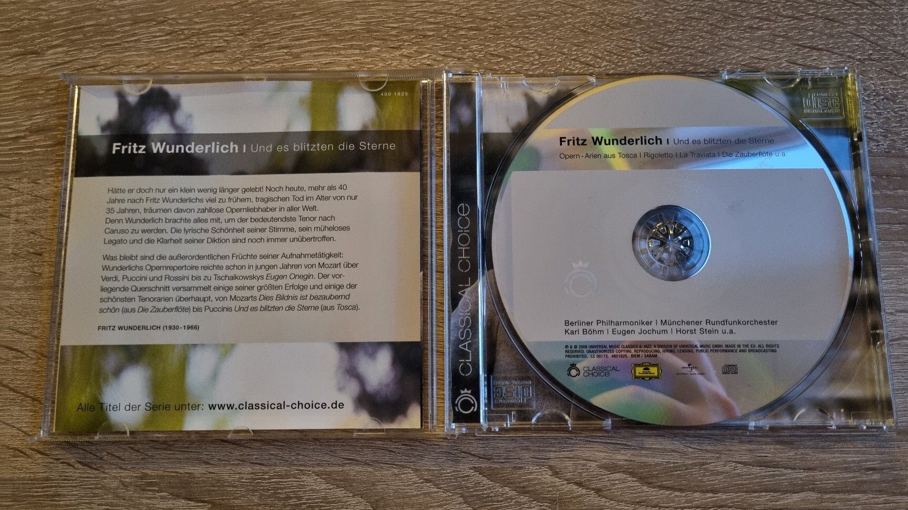 CDs: Fritz Wunderlich - Und es blitzten die Sterne – Gebraucht aus Hagenbuch ZH von lecterr55 1
