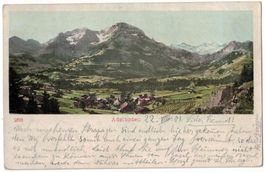 Adelboden, gelaufen 1901, schöne Stempel