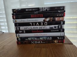 DVD Konvolut 10 Filme diverse Genres gebrauchter Zustand